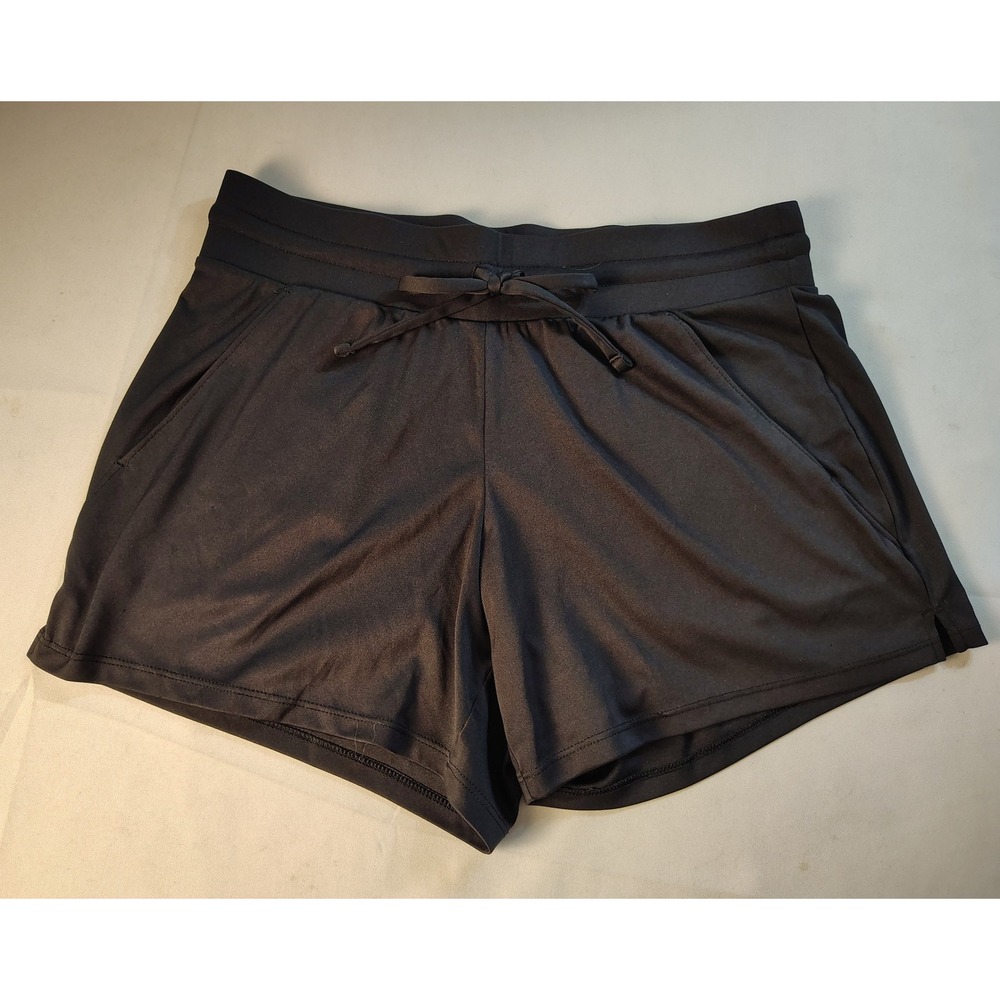 All in Motion Womens Black Athletic Shorts Recycled Polyester Size Small